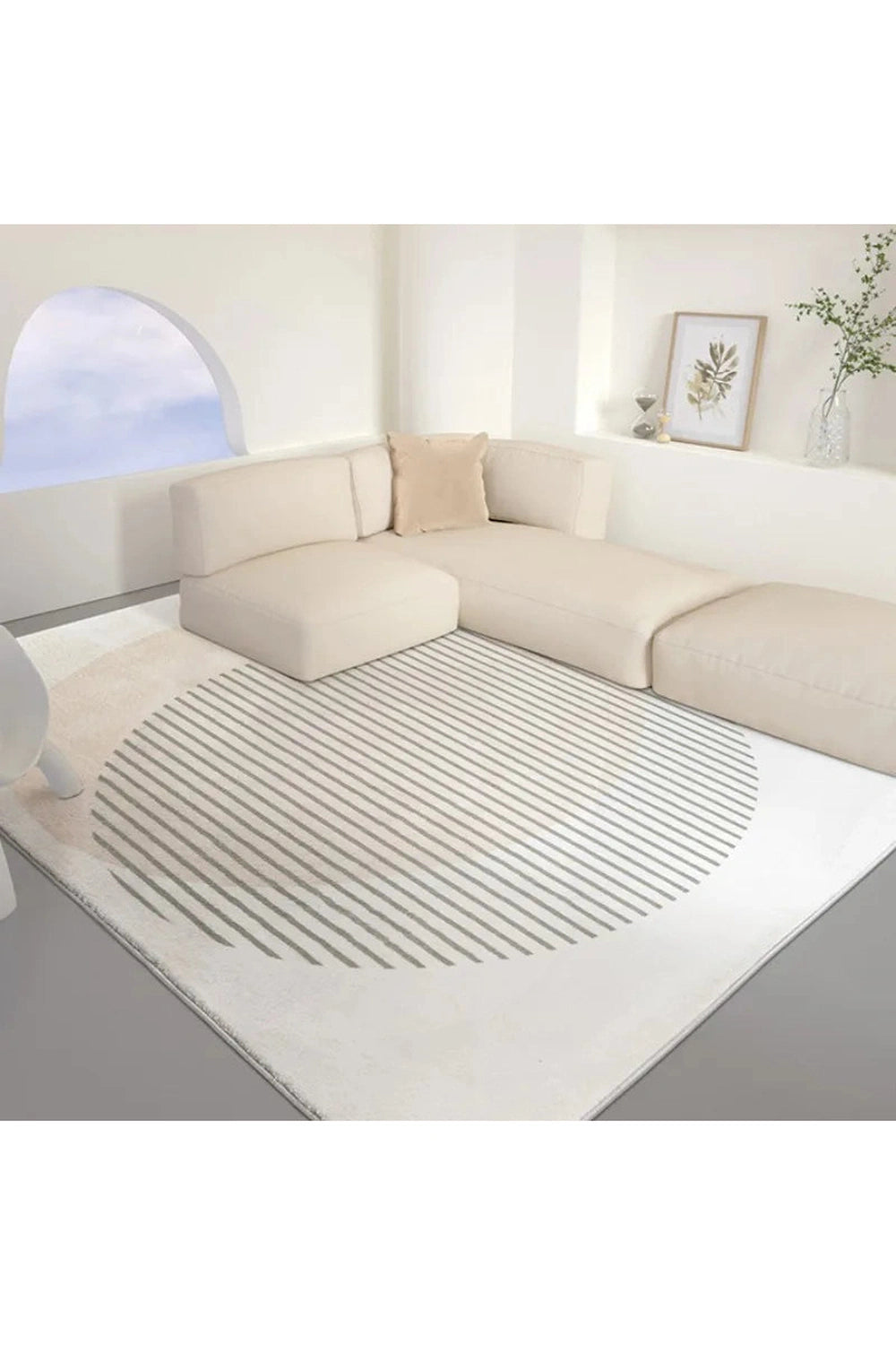 Nordic Minimalist Plush Rug