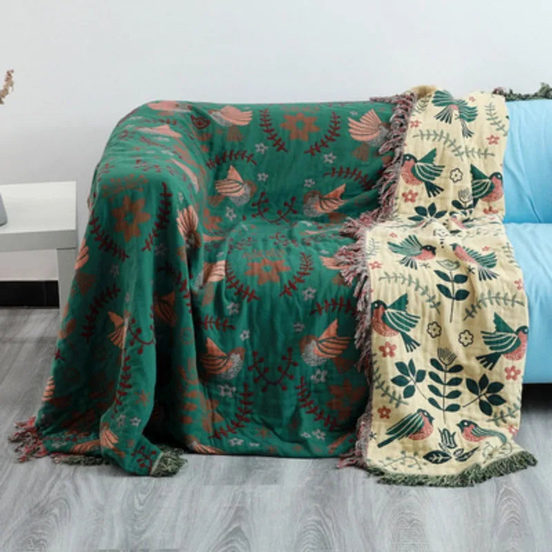 Folk Art Floral Sofa Cover