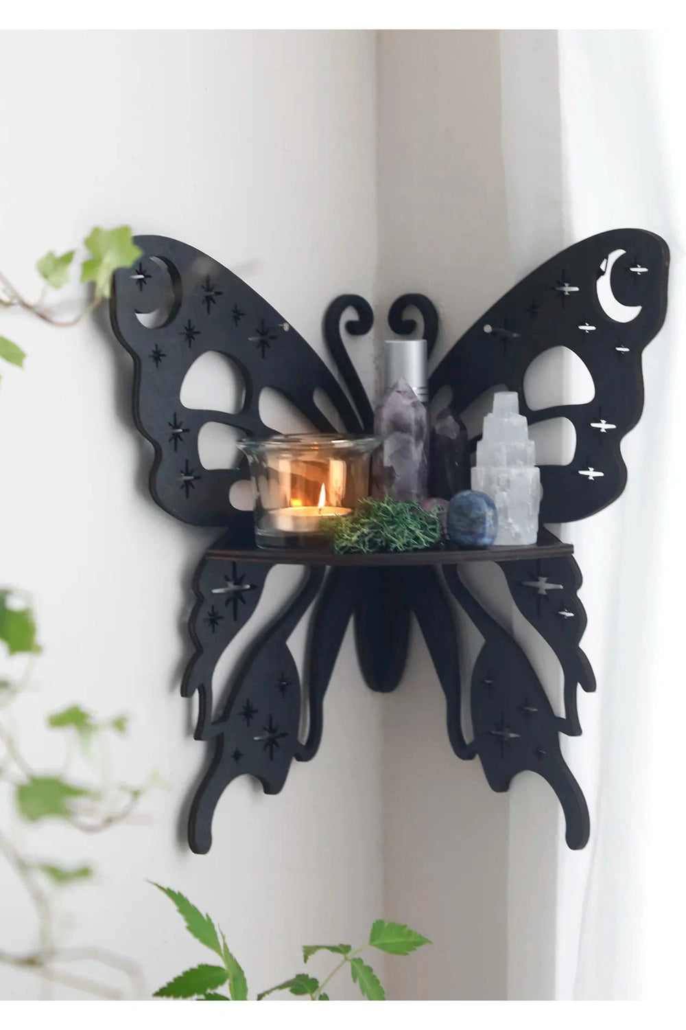 Butterfly Crystal Wall Shelf