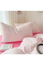 Striped Linen Bedding Set