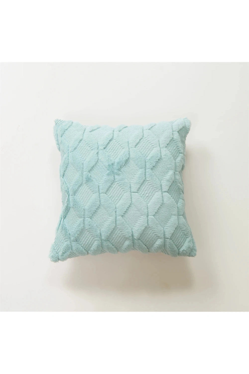 Plush Geometric Sofa Pillow Case