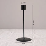 Dark Academia Elegance Taper Candle Holders