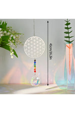 Golden Butterfly Prism Suncatcher