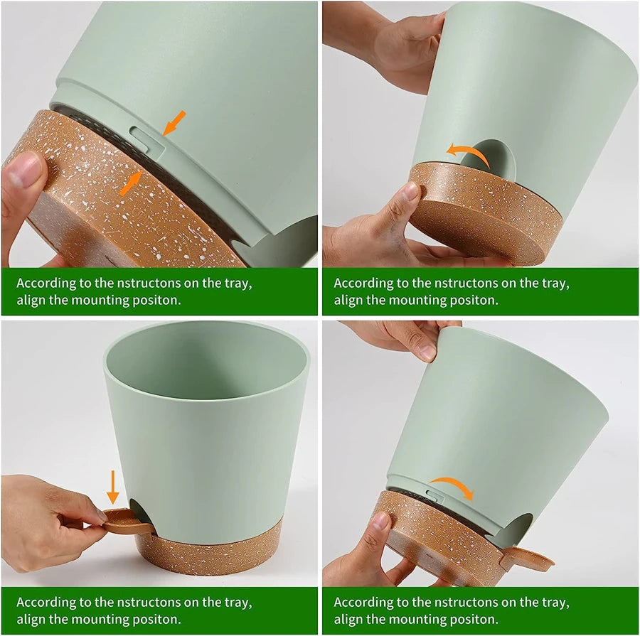 Sage Green Minimalist Plant Pots