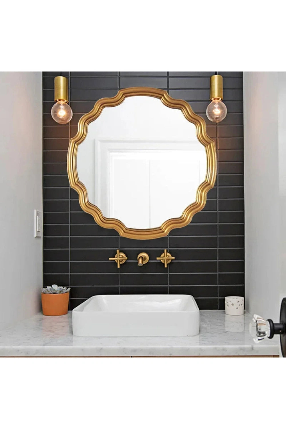 Regal Scalloped Wall Mirror