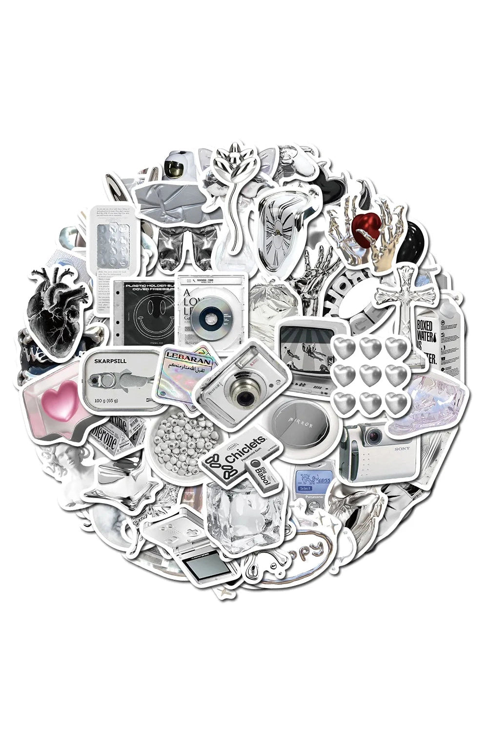 Cool Silver Graffiti Stickers