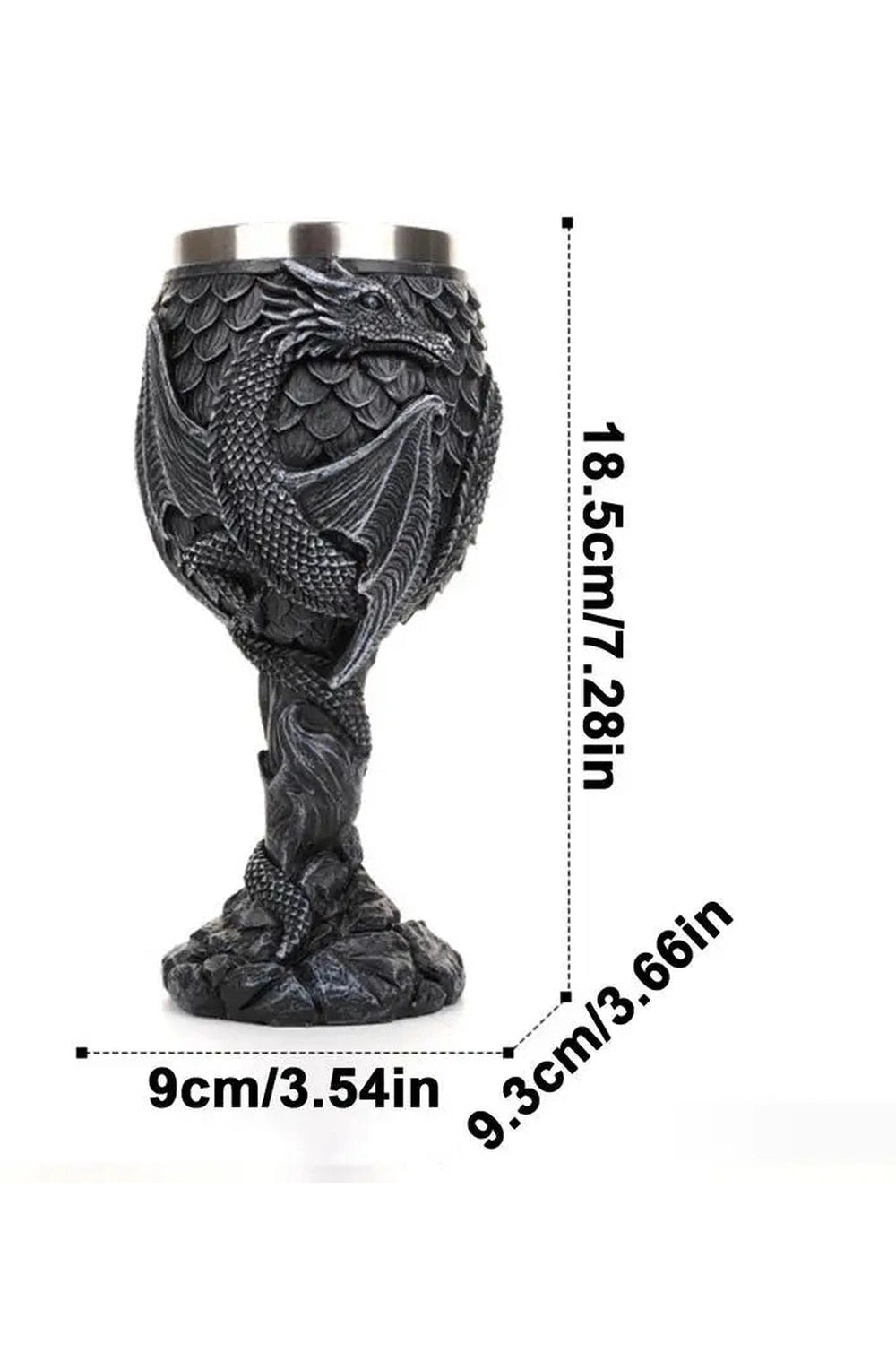 Copper Wine Carving Goblet