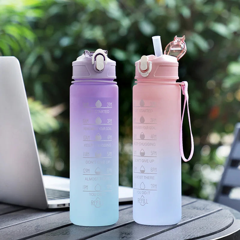 Pastel Gradient Hydration Bottle