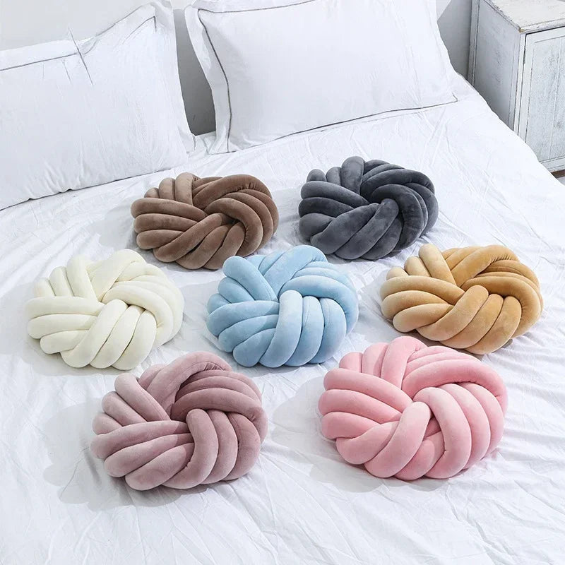 Plush Pastel Knot Pillow