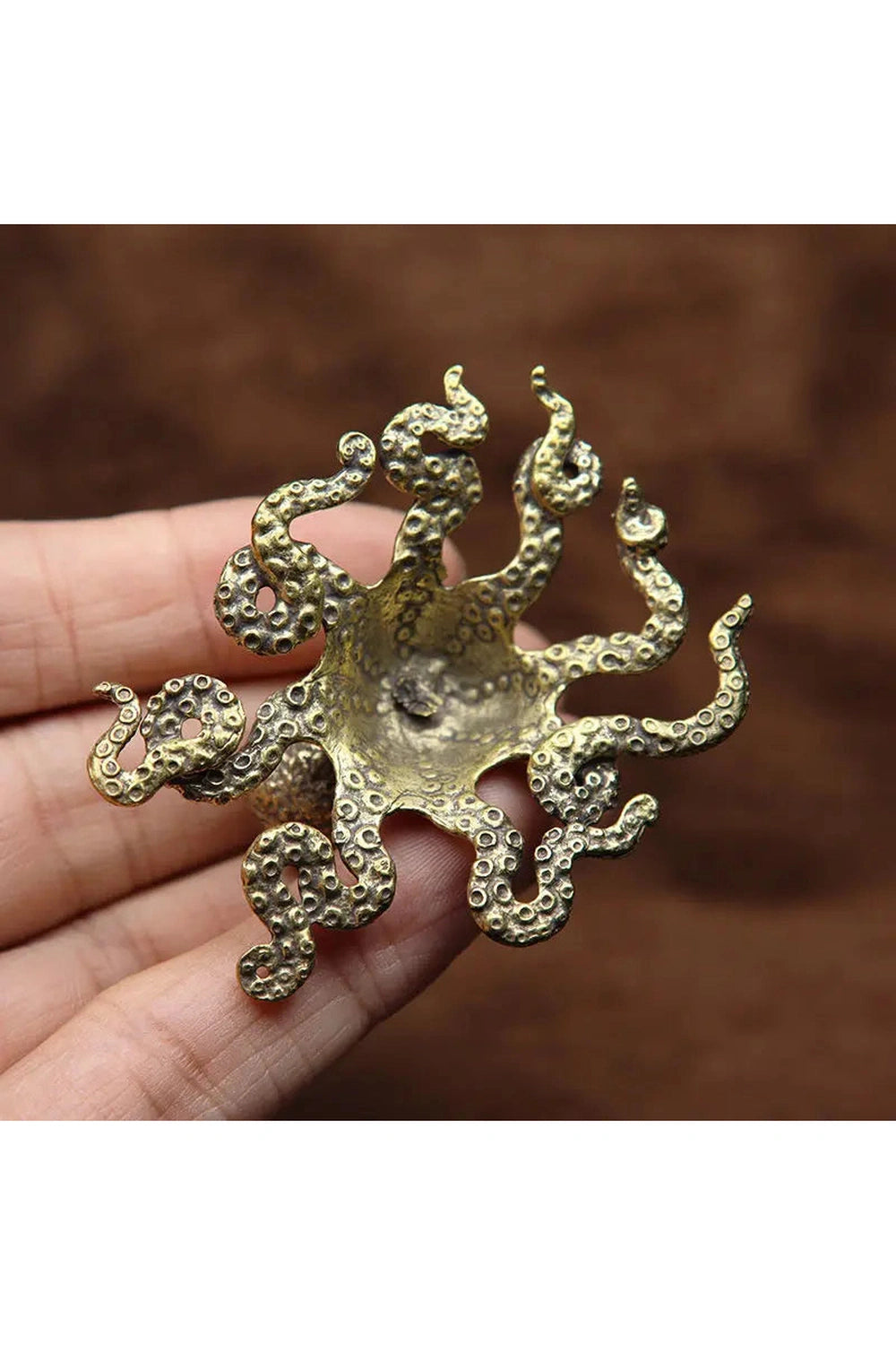 Brass Octopus Mini Figurine