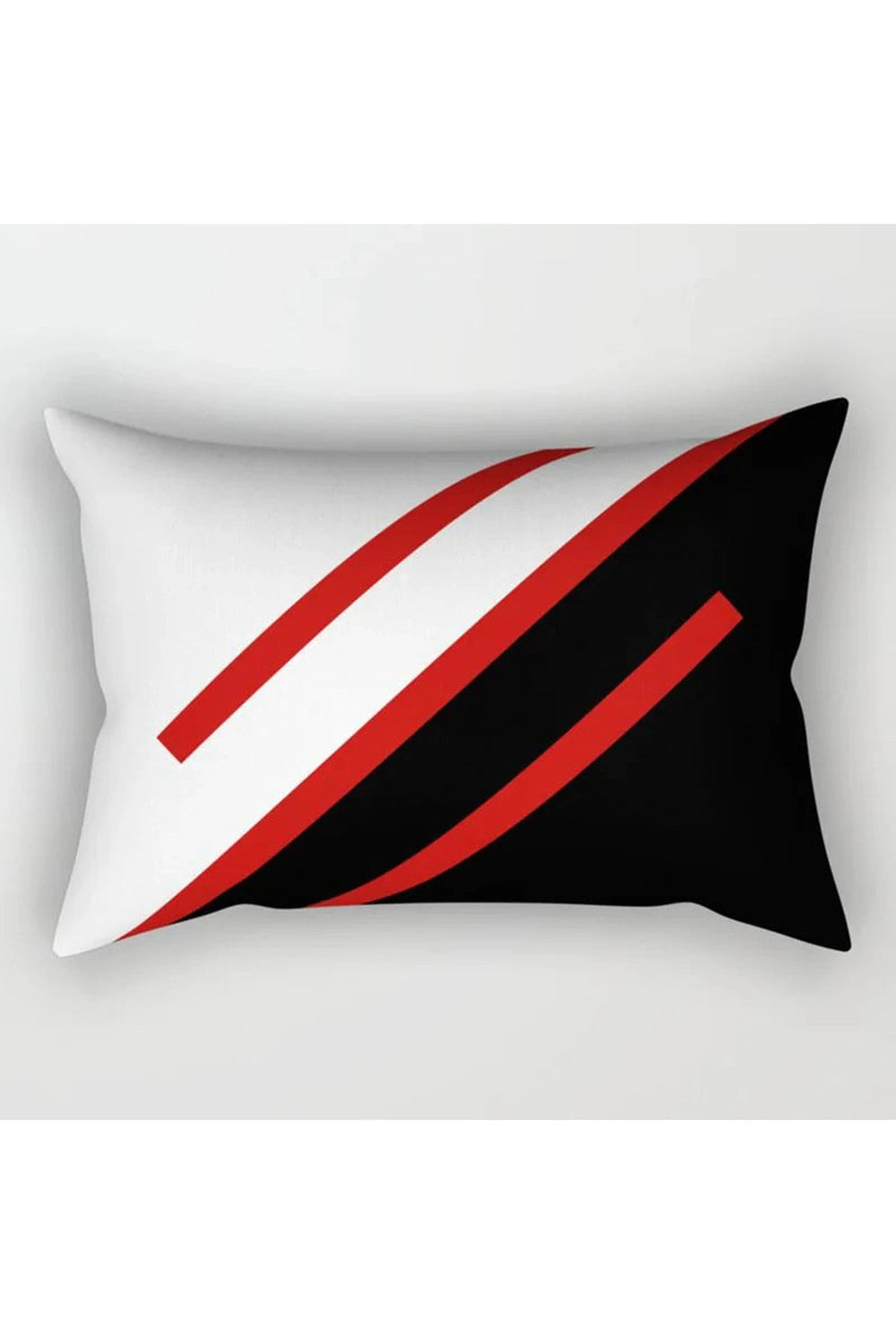 Red Geometric Pillow Case