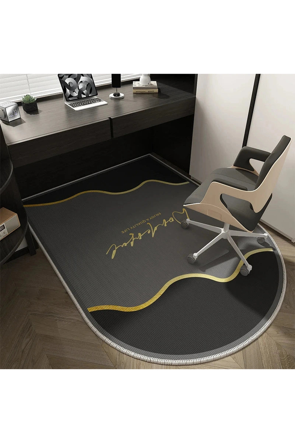 Monochrome Melody Desk Rug