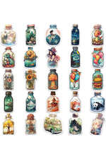 Bottle World Scrapbooking Stickers