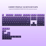 Purple White Cherry Keycaps