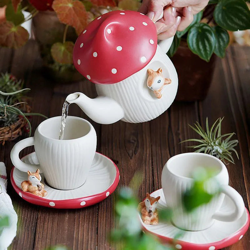 Woodland Mushroom Teapot Set