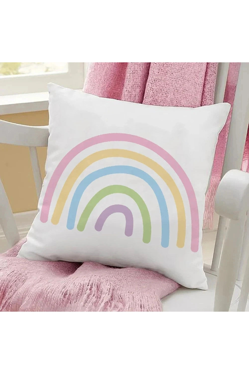 Rainbow Print Sofa Pillow Case