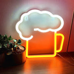 Beer Glass Party Neon