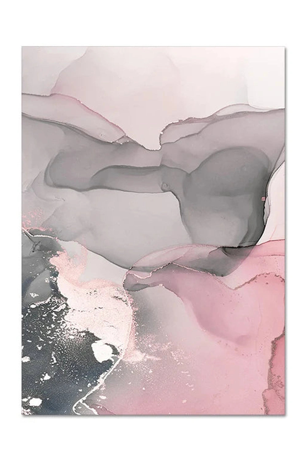 Pink Marble Canvas Poster