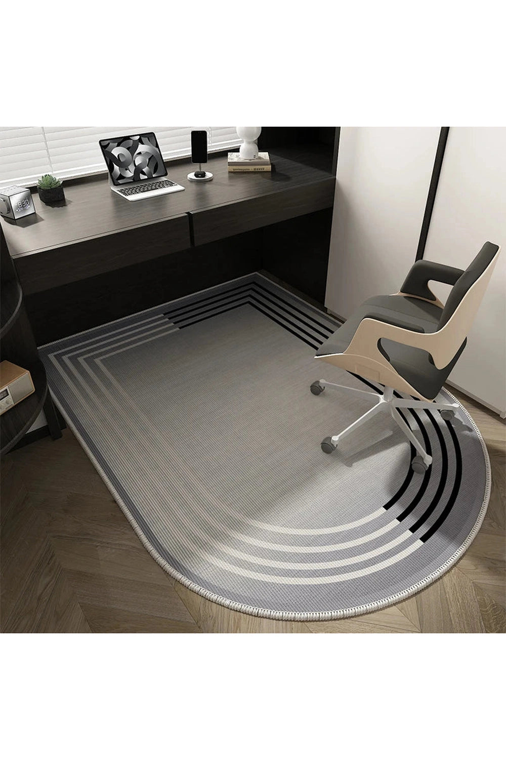 Monochrome Melody Desk Rug