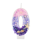 Fairycore Mermaid Sparkle Number Candles