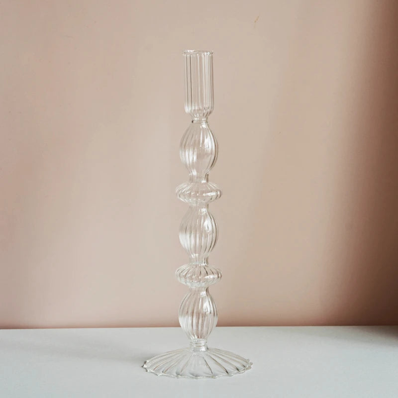 Crystal Aura Taper Candle Holders