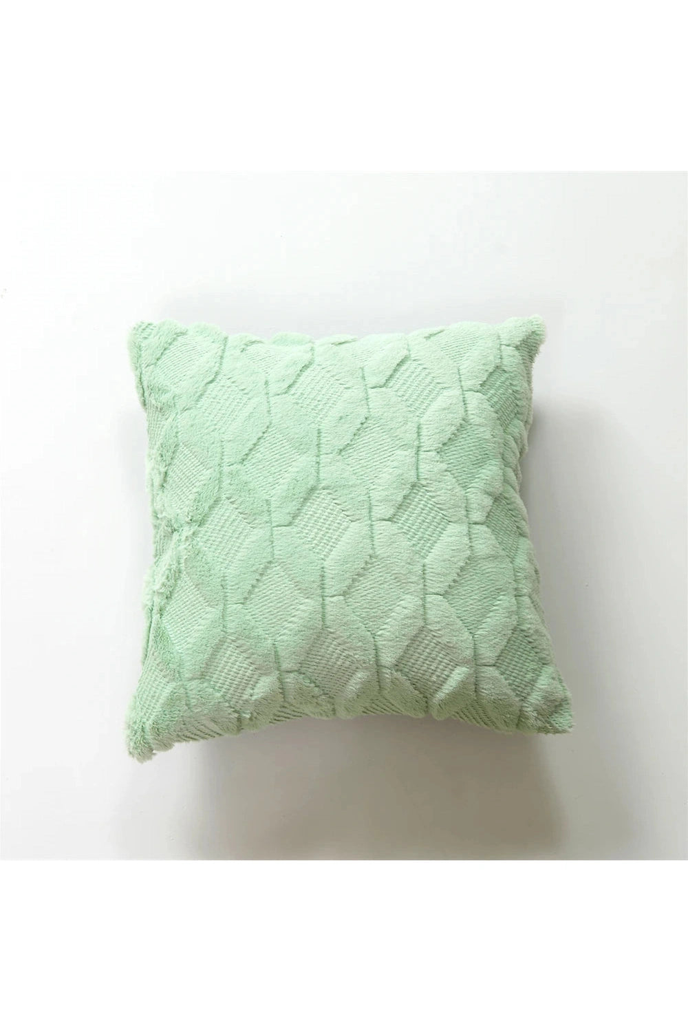 Plush Geometric Sofa Pillow Case