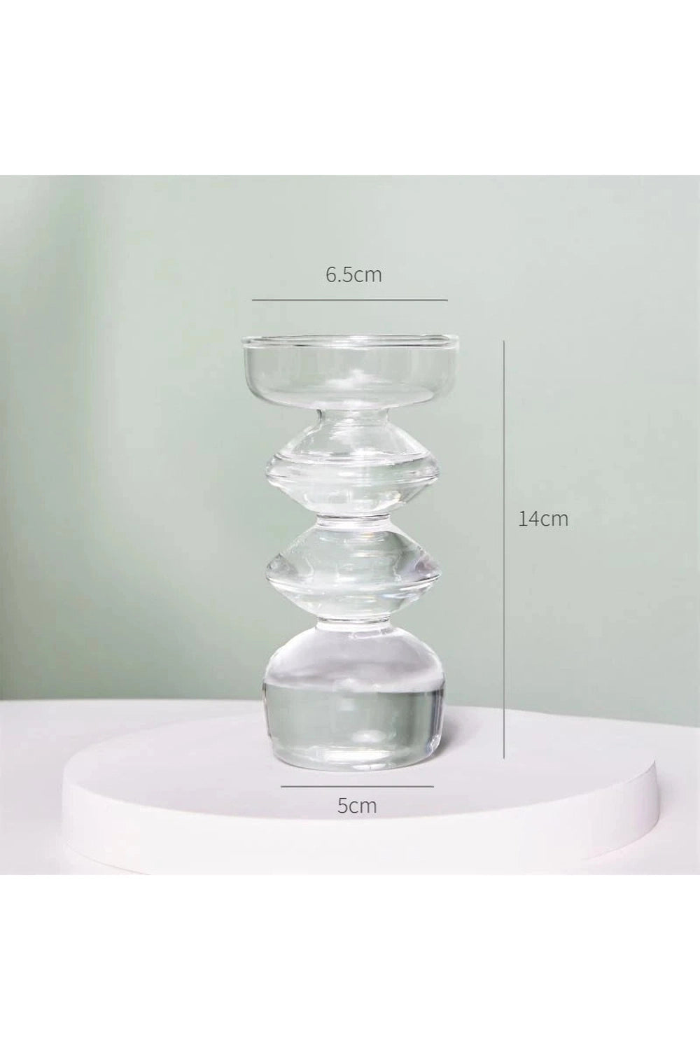 Clear Modern Glass Vase