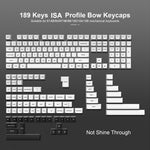 Black White ISA Keycaps