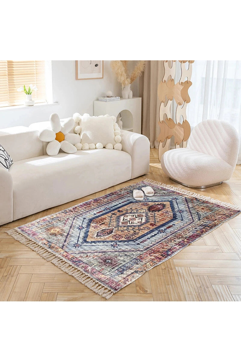 Bohemian Sunrise Geometric Rug