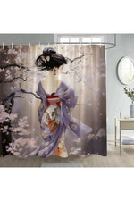 Japanese Birds Shower Curtain