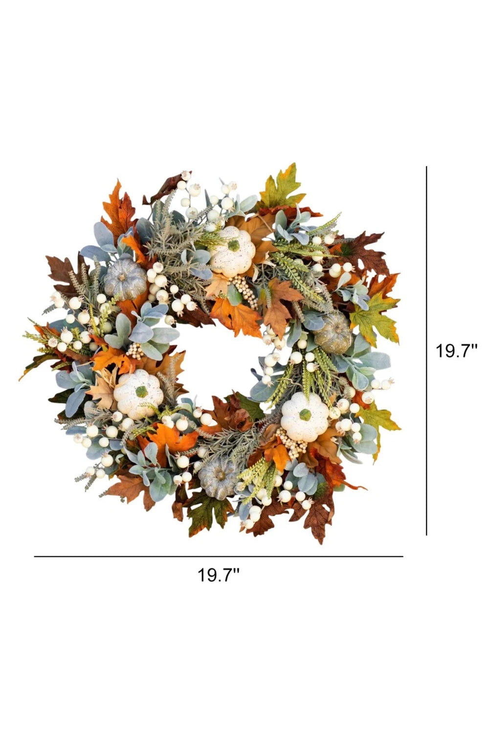 Halloween Harvest Pumpkin Wreath