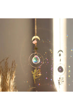 Golden Butterfly Prism Suncatcher