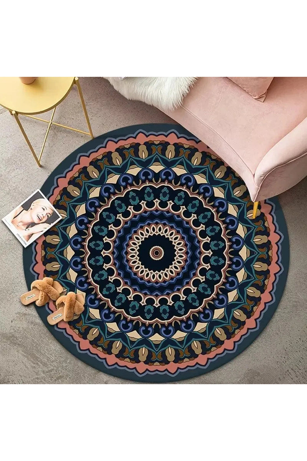 Bohemian Soft Round Rug