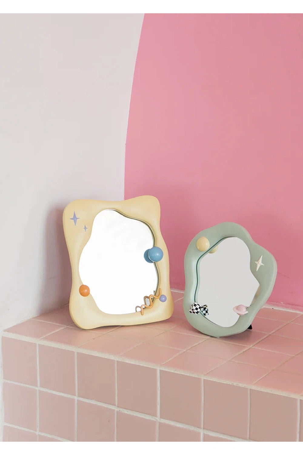 Wave Design Dressing Table Mirror