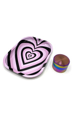 Psychedelic Heart and Butterfly Trays