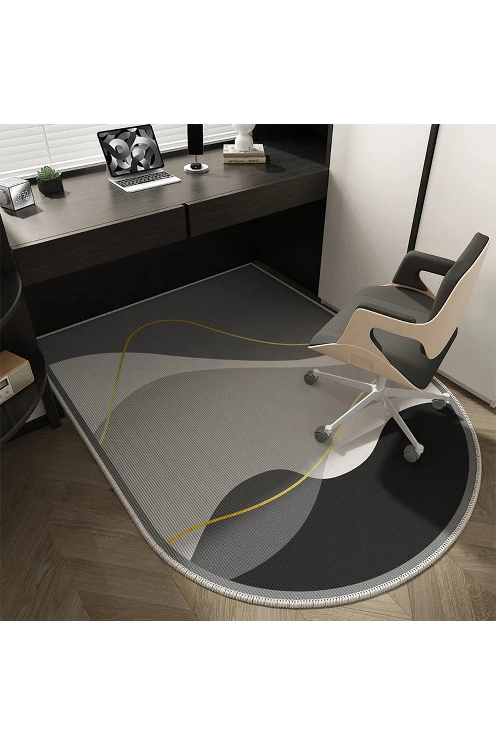 Monochrome Melody Desk Rug