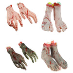 Bloody Severed Hands and Feet Props