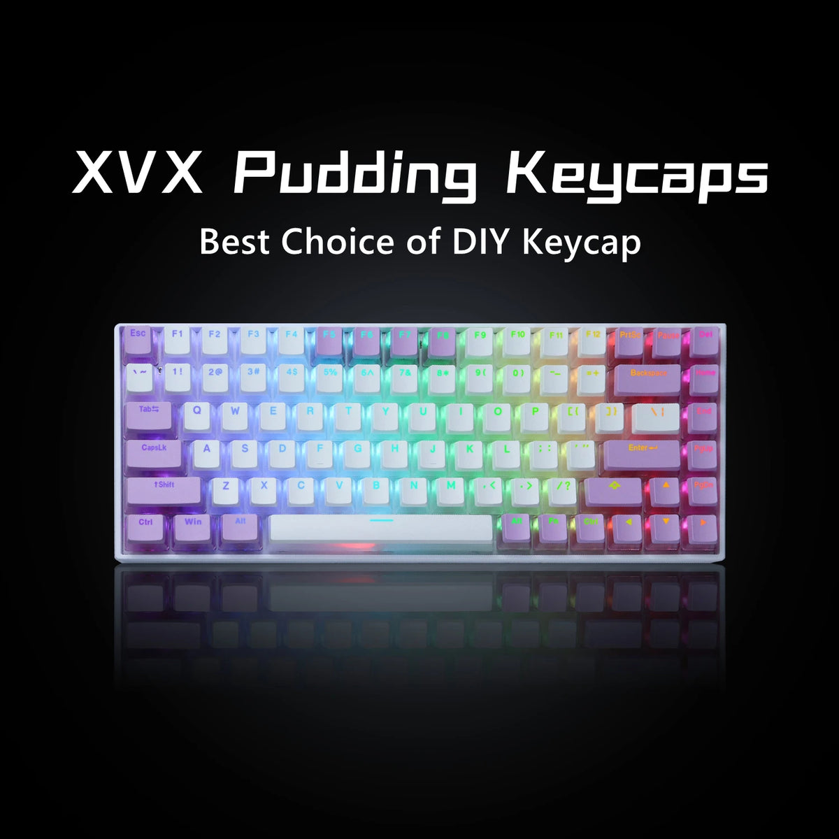 Backlit Pudding Keycaps