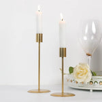 Golden Serenity Candle Holders