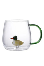 Cartoon Animal Glass Juice Cup