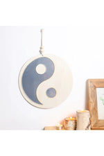 Yin Yang Boho Wooden Mirror