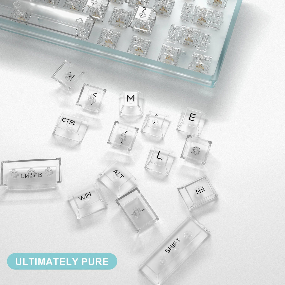 Ice Crystal Cherry Keycaps