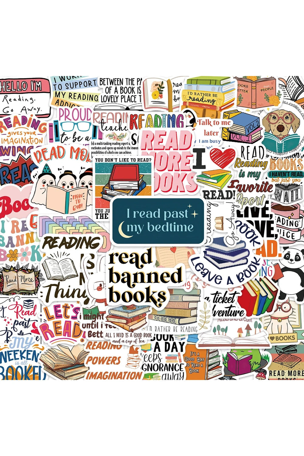 Vintage Reading Scrapbooking Stickers