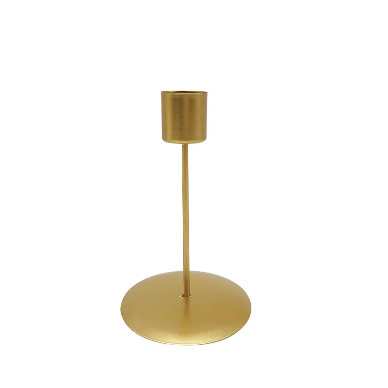 Golden Serenity Candle Holders