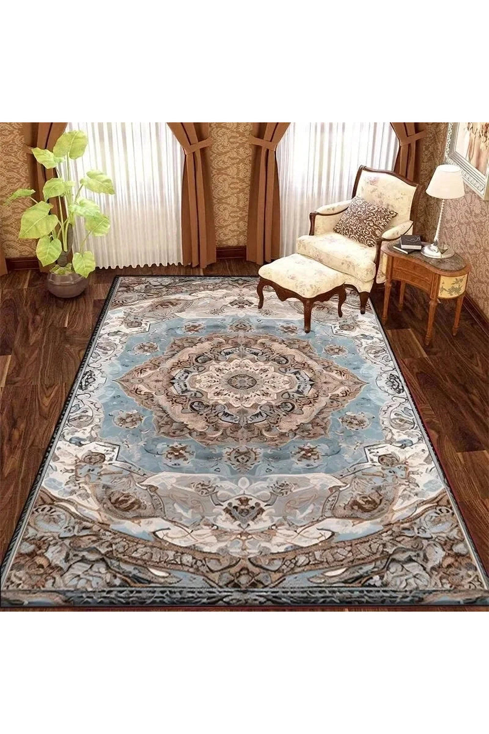 Retro Persian Area Rug