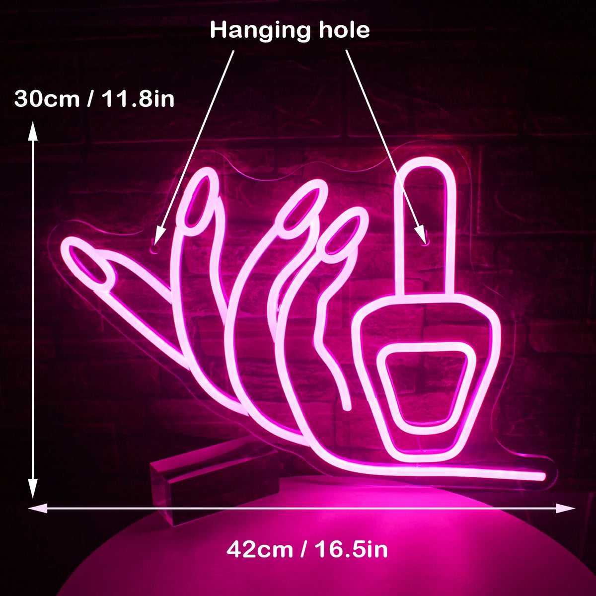 Pink Nails Salon Neon Sign