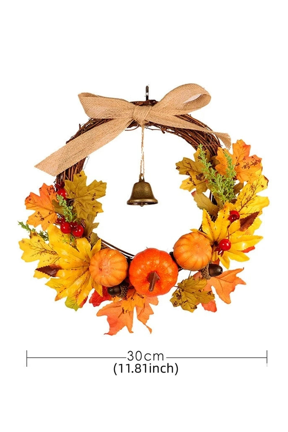 Mini Harvest Pumpkin Wreath