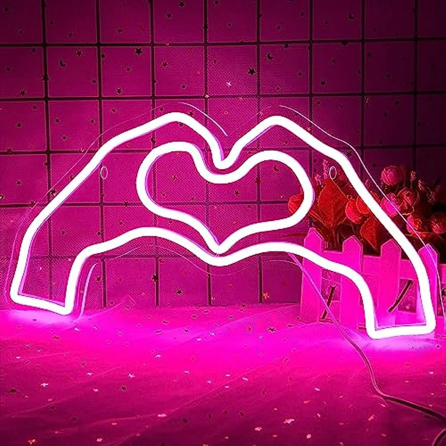 Pink Love Heart Neon