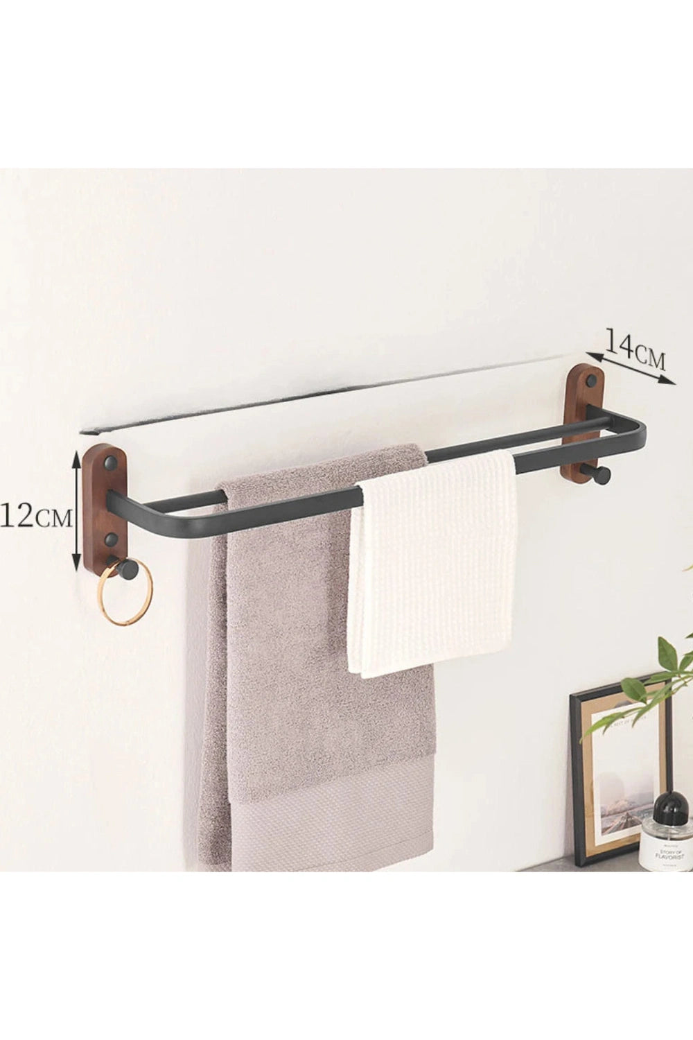 Minimalist Bath Towel Shelf