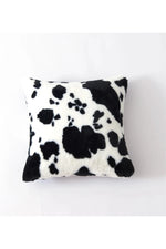 Cow Pattern Plush Pillow Case